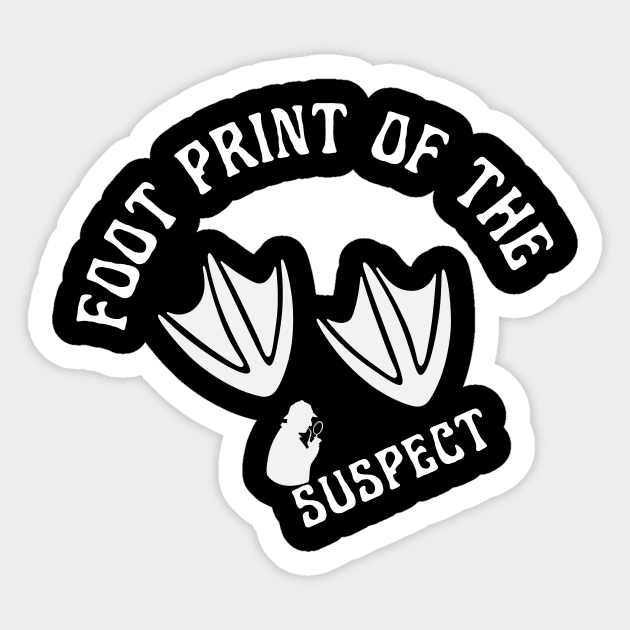 The Foot Print The Suspect Sticker by NICHE&NICHE